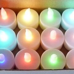小さいキャンドル　LED　ボタン電池の画像