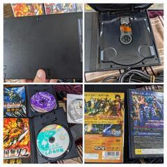 動作良好　薄型　PS2　本体　SCPH-70000　ソフト3本　メモリーカードの画像