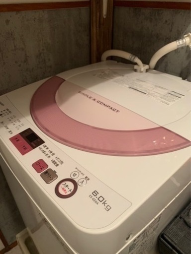 【お取引き相手決定済】シャープ　洗濯機　6kg