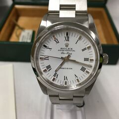 新品仕上げ済み ROLEX エアキング 14000M K番 保証書付き 自動巻き SS ホワイト文字盤 中古 超美品 ステンレススチール オートマチック AT 堺市 石津店【ジャングルジャングル石津店の画像