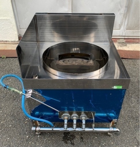 【動確済み】美品 業務用 ガスコンロ ローレンジ LPガス プロパンガス 寸胴コンロ W650×D650×H570+240(mm) 厨房機材 厨房機器 中華レンジ