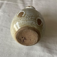 一輪挿し　とっくり型　白　の画像