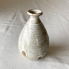 一輪挿し　とっくり型　白　の画像