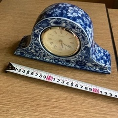 陶器の置き時計