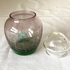 アンティーク　KITAICHI GLASS 北一硝子　オリジナル　ガラス　花瓶　レトロの画像