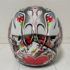 再再値下げ！格安ヘルメット！ＣＰＴ! ポーカー柄オシャレ！の画像