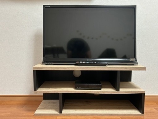 🔶【SHARP AQUOS 32インチ液晶テレビ】➕【外付け録画機能付き】➕【テレビ台】➡️3点セット