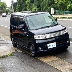 ワゴンRスティングレー ターボの4WD ブラックパール 車検取りますの画像