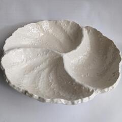 USED  白いオードブル皿  中皿