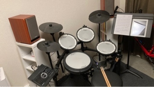 【値下】Roland TD-17KV-S 電子ドラム＋Pearlスローン,消音マットセット
