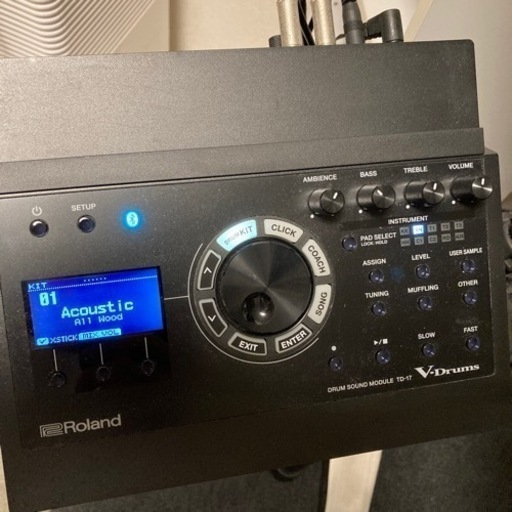 【値下】Roland TD-17KV-S 電子ドラム＋Pearlスローン,消音マットセット