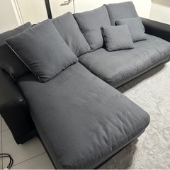 布張りカウチソファ キングダム 3KD 右カウチ