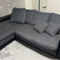 布張りカウチソファ キングダム 3KD 右カウチ