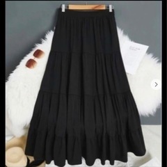 購入者様決定♡新品末使用品♪大きいサイズ*3XL♪ブラック ロングスカート♪かなり大きいですよ♪