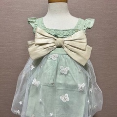 新品未使用 ベビー服 ワンピース ベビードレス 帽子付き