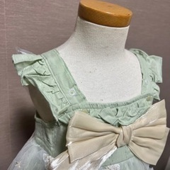 新品未使用 ベビー服 ワンピース ベビードレス 帽子付きの画像