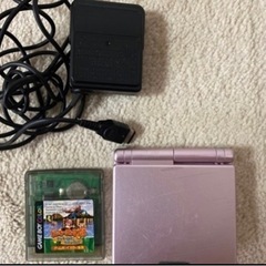 ゲームボーイアドバンス sp パールピンク　カセット付き