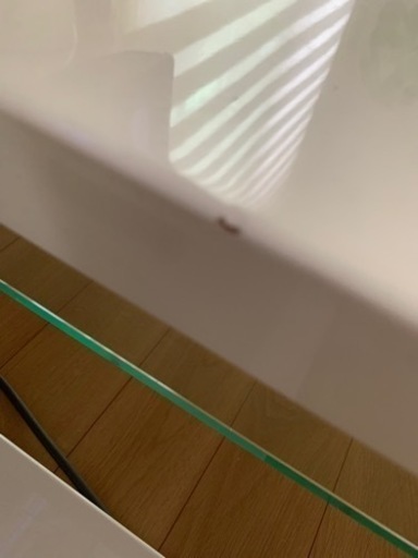 【急募】karimoku 鏡面白　ローテブル【値下げしました】