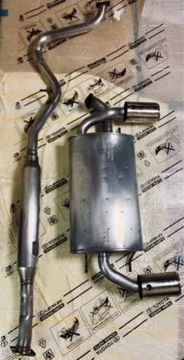 成約済【手渡限定】86 zn6 純正リアマフラー・中間パイプ