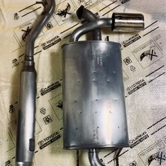 成約済【手渡限定】86 zn6 純正リアマフラー・中間パイプ