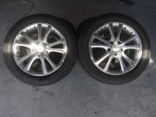 17インチアルミスタッドレス４本セット　トヨタ系ワンボックス、オディセイ等冬タイヤ