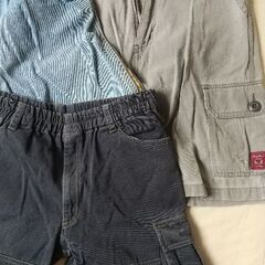 子供服　新品未使用ユニクロTシャツ&ハーフパンツ4本!　130㎝の画像