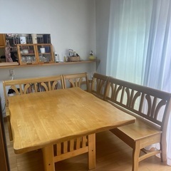 カントリー調大型ダイニングセット