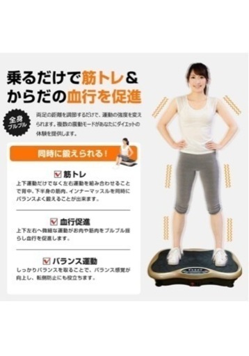 バランスウェーブ　振動マシン　ブラック
