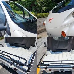☆超小型EV《 TOYOTAコムス B・COM 》デッキ仕様 後期型 ホワイトパール キャンバスドア 2.5万km台☆東京都大田区【下取OK】の画像