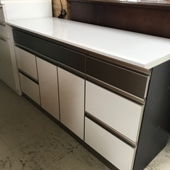 ☆値下げ☆ K2307-316  綾野製作所　キッチンカウンターキャビネット　通常配送、設置料金と異なります。　汚れ　キズあり