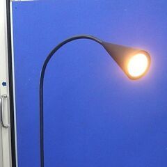 IKEA 1灯 LED フロアランプ デラクティグ ブラックフレーム 間接照明 ☆ 札幌市 北区 屯田 の画像