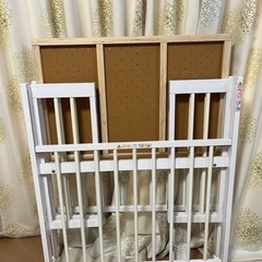ベビーベッド 折り畳み ホワイト[ミニサイズ]の画像