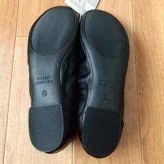 タグ付き新品未使用☆ローヒールパンプス 黒 LL相当の画像