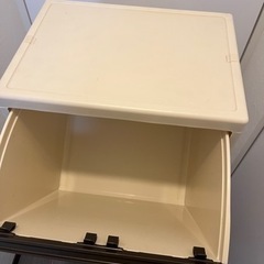 ゴミ箱　天馬(Tenma) 多段分別ごみ箱 ベージュ 幅35×奥行27×高さ100cm イーラボホーム EL-353 の画像