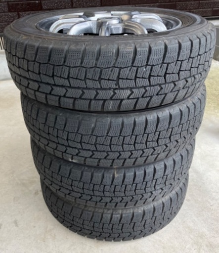スタッドレスタイヤ　165/65 R14 アルミホイール付４本セット 引き取り
