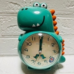 新品⭐️ 恐竜 目覚まし時計 子供 置き時計 スヌーズ アラーム 静音秒針 バックライトの画像