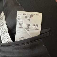 黒 スーツ上下 セット の画像