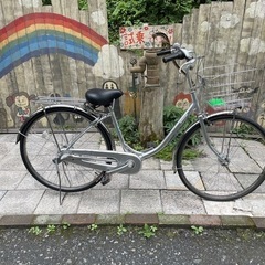 【3591】学童　ブリヂストン　26インチ　後タイヤ新品　11,...