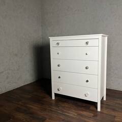 🔷🔶🔷WY4/83 IKEA イケア チェスト 5段 ホワイト ...