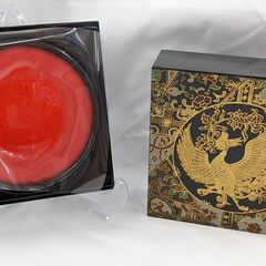 高級蒔絵漆器 鳳凰 朱肉　ag-et096