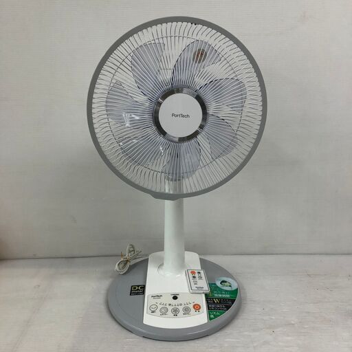 【動作品】★コーナン★PortTeach　扇風機　PTZ-LD305　ホワイト　2021年製　リモコンあり　中古美品