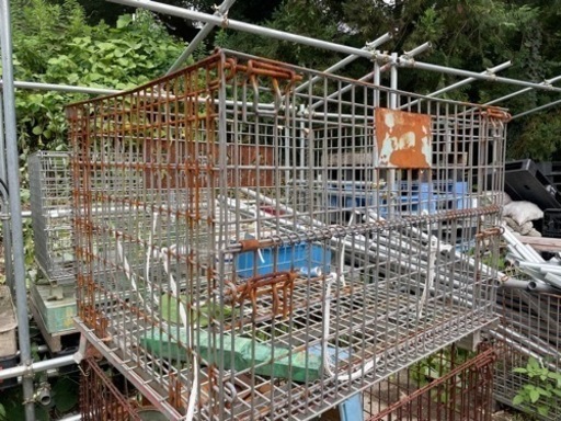 折りたたみメッシュカゴ　2個セット　1000✖️1200✖️870h