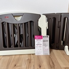 キッズランド2way　ショコラ　パーテーション　ベビーゲートの画像