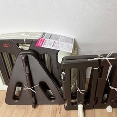 キッズランド2way　ショコラ　パーテーション　ベビーゲートの画像