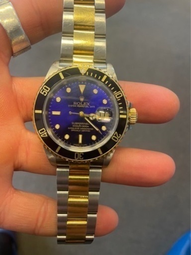 交渉可能【ロレックス ROLEX】サブマリーナ16613 美品⌚️腕時計　バイオレット文字盤