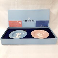 WEDGEWOOD ジャスパー キューピッド コレクション ペア...