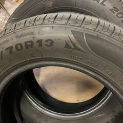 美品　155-70R13-75T　夏用タイヤ　2本の画像