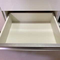 ニトリ 食器棚 キッチンボード レジューム ホワイト 白 90cmの画像