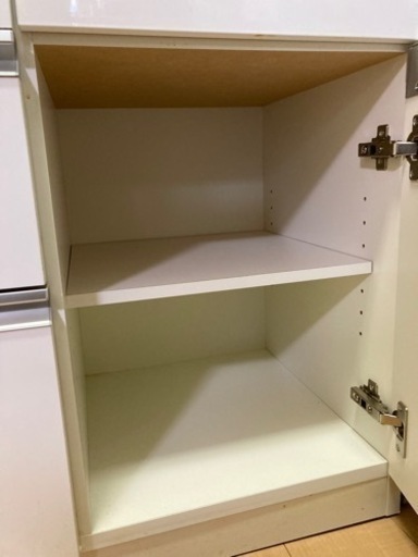 ニトリ 食器棚 キッチンボード レジューム ホワイト 白 90cm
