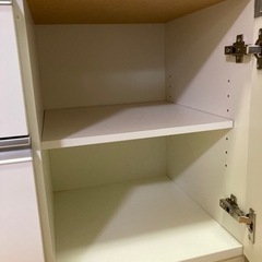 ニトリ 食器棚 キッチンボード レジューム ホワイト 白 90cmの画像